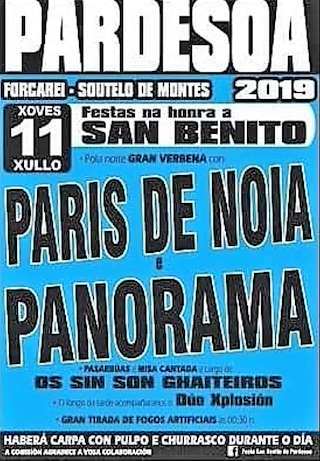 Fechas, información, programa, cartel, imágenes, mapa y ubicación de San Benito de Pardesoa (2024)  en  Forcarei