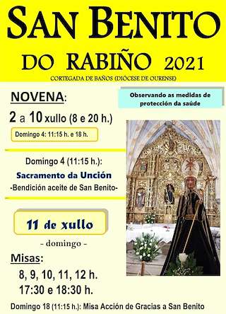 Fechas, información, programa, cartel, imágenes, mapa y ubicación de San Benito do Rabiño (2024)  en  Cortegada