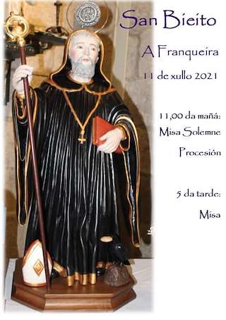 Fechas, información, programa, cartel, imágenes, mapa y ubicación de San Bieito da Franqueira (2024)  en  A Cañiza