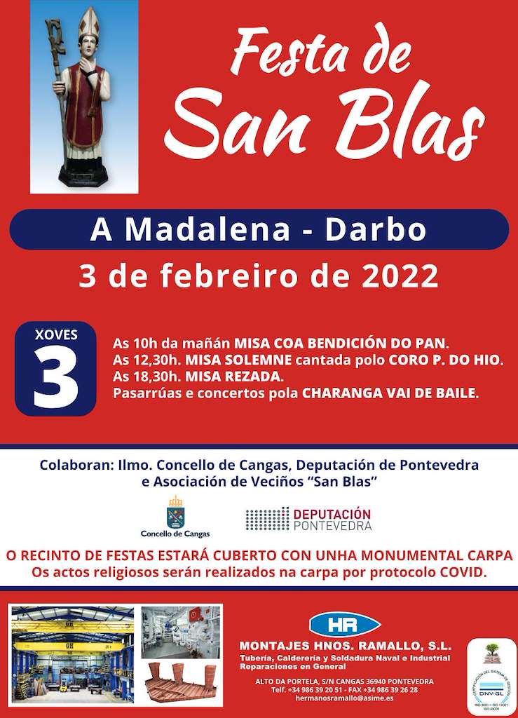 San Blas de A Madalena en Cangas