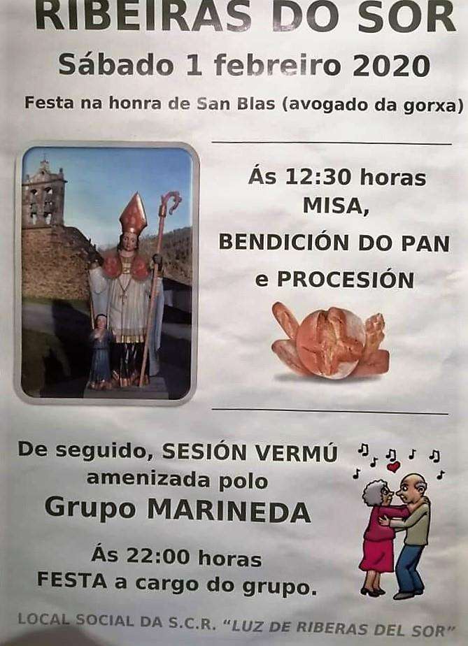 San Blas de Ribeiras do Sor  en Mañón