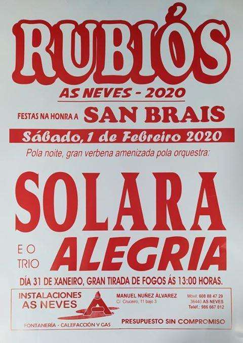 San Blas de Rubiós en As Neves