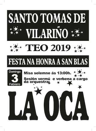Fechas, información, programa, cartel, imágenes, mapa y ubicación de San Blas de Vilariño  en  Teo