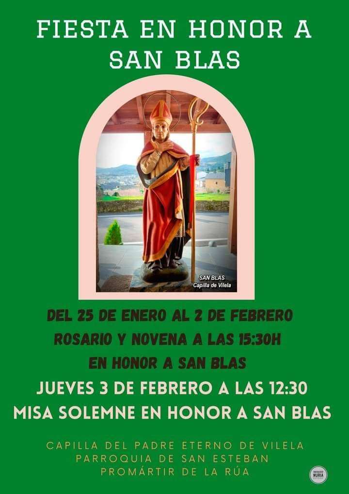 San Blas de Vilela en A Rúa