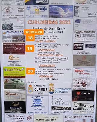 Fechas, información, programa, cartel, imágenes, mapa y ubicación de San Brais de Curuxeiras  en  Ourense