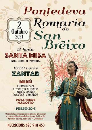Fechas, información, programa, cartel, imágenes, mapa y ubicación de San Breixo  en  Pontedeva