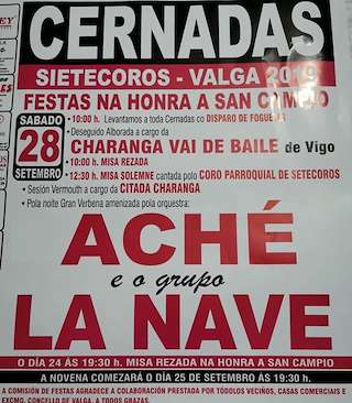 Fechas, información, programa, cartel, imágenes, mapa y ubicación de San Campio de Cernadas  en  Valga