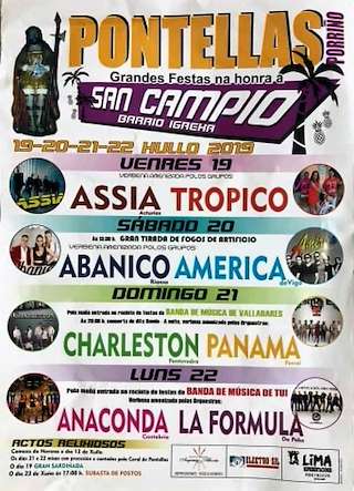 Fechas, información, programa, cartel, imágenes, mapa y ubicación de San Campio de Pontellas (2024)  en  O Porriño