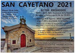 Fechas, información, programa, cartel, imágenes, mapa y ubicación de San Cayetano (2024)  en  A Guarda
