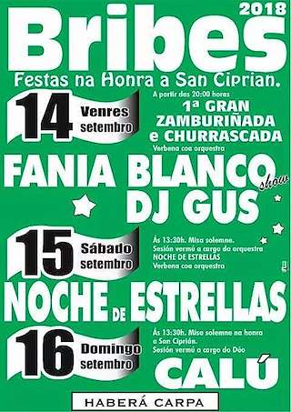 Fechas, información, programa, cartel, imágenes, mapa y ubicación de San Ciprián de Bribes  en  Cambre