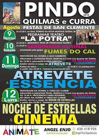 Fechas, información, programa, cartel, imágenes, mapa y ubicación de San Clemente de O Pindo  en  Carnota