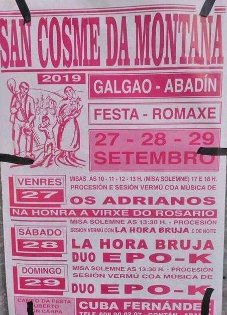 San Cosme da Montaña en Abadín