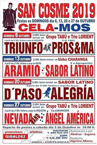 Fechas, información, programa, cartel, imágenes, mapa y ubicación de San Cosme de Cela  en  Mos