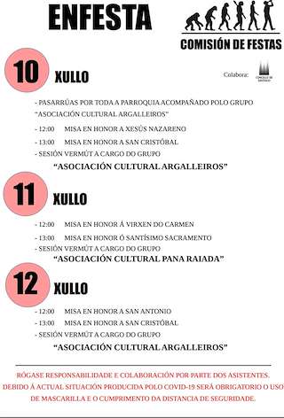 Fechas, información, programa, cartel, imágenes, mapa y ubicación de San Cristovo de Enfesta (2024)  en  Santiago de Compostela