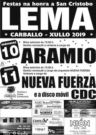 Fechas, información, programa, cartel, imágenes, mapa y ubicación de San Cristovo de Lema (2024)  en  Carballo