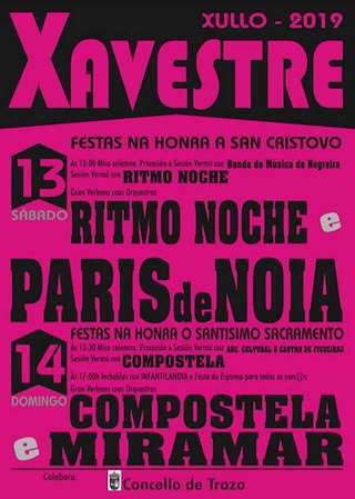 Fechas, información, programa, cartel, imágenes, mapa y ubicación de San Cristovo e Santísimo Sacramento de Xavestre (2024)  en  Trazo