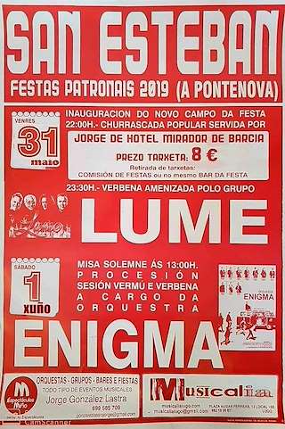 Fechas, información, programa, cartel, imágenes, mapa y ubicación de San Esteban  en  A Pontenova