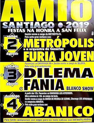 Fechas, información, programa, cartel, imágenes, mapa y ubicación de San Félix de Amio   en  Santiago de Compostela