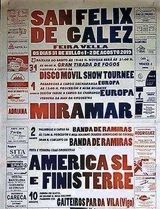 Fechas, información, programa, cartel, imágenes, mapa y ubicación de San Félix de Galez  en  Entrimo