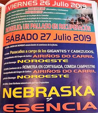 Fechas, información, programa, cartel, imágenes, mapa y ubicación de San Fidel de Carril  en  Vilagarcía de Arousa