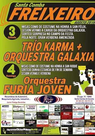 Fechas, información, programa, cartel, imágenes, mapa y ubicación de San Fins e San Roque de Freixeiro  en  Santa Comba