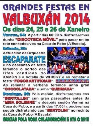 Fechas, información, programa, cartel, imágenes, mapa y ubicación de San Ildefonso de Valbuxán  en  O Bolo