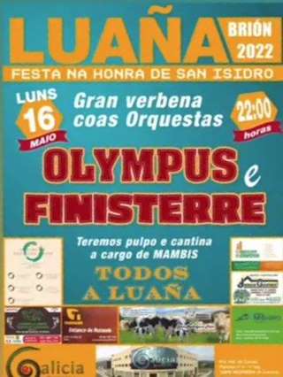 Fechas, información, programa, cartel, imágenes, mapa y ubicación de San Isidro de Luaña   en  Brión