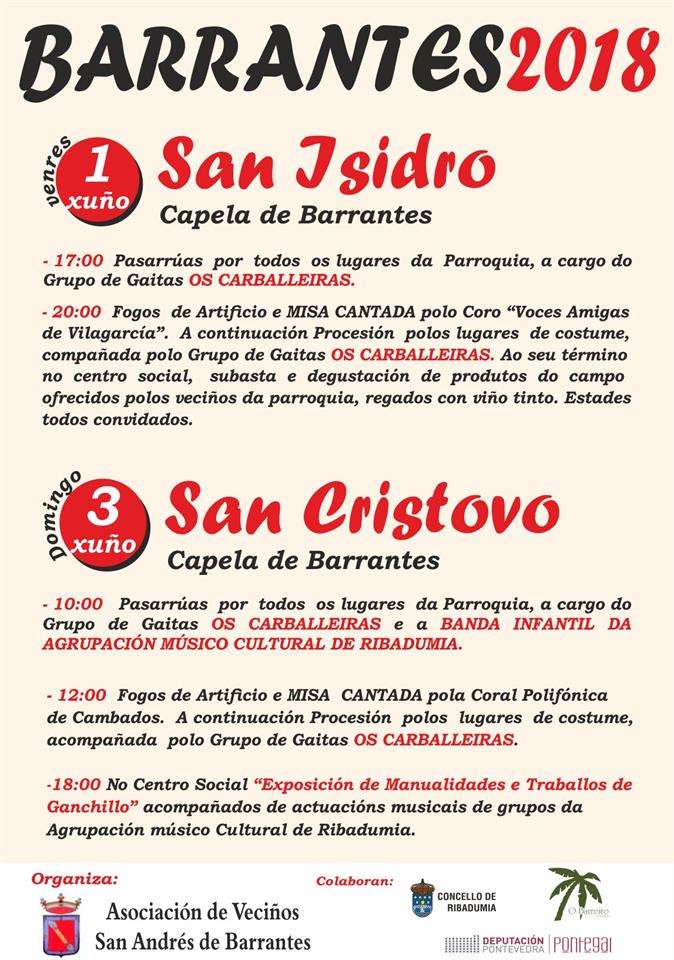 San Isidro y San Cristovo de Barrantes  en Ribadumia