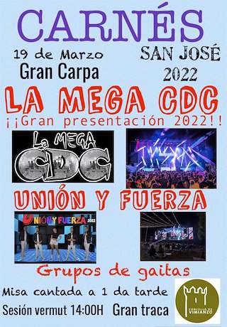 Fechas, información, programa, cartel, imágenes, mapa y ubicación de San José de Carnés  en  Vimianzo