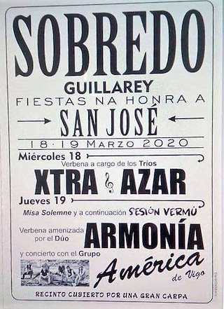 Fechas, información, programa, cartel, imágenes, mapa y ubicación de San José de Sobredo  en  Tui