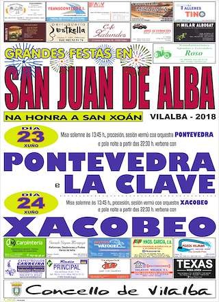 Fechas, información, programa, cartel, imágenes, mapa y ubicación de San Juan de Alba (2024)  en  Vilalba