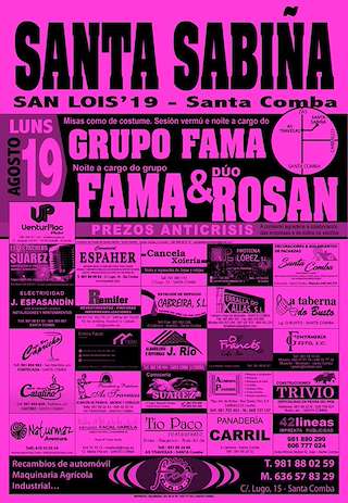 Fechas, información, programa, cartel, imágenes, mapa y ubicación de San Lois de Santa Sabiña  en  Santa Comba