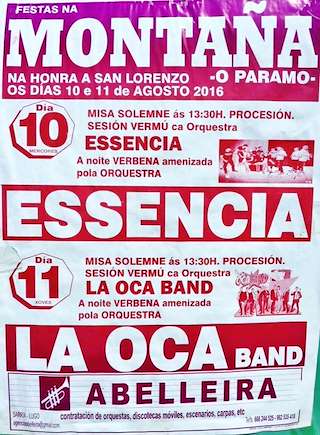 Fechas, información, programa, cartel, imágenes, mapa y ubicación de San Lorenzo da Montaña  en  O Páramo