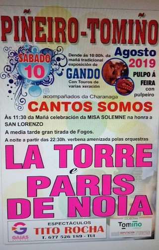 Fechas, información, programa, cartel, imágenes, mapa y ubicación de San Lorenzo de Piñeiro  en  Tomiño