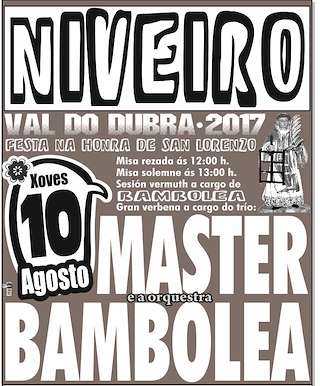 Fechas, información, programa, cartel, imágenes, mapa y ubicación de San Lourenzo de Niveiro  en  Val do Dubra