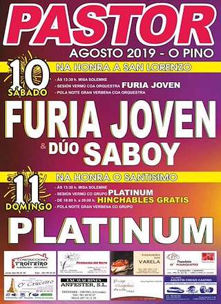 Fechas, información, programa, cartel, imágenes, mapa y ubicación de San Lourenzo de Pastor  en  O Pino