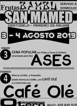 Fechas, información, programa, cartel, imágenes, mapa y ubicación de San Mamed de Ventosela  en  O Pereiro de Aguiar