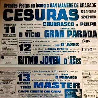 Fechas, información, programa, cartel, imágenes, mapa y ubicación de San Mamede de Bragade  en  Oza Cesuras