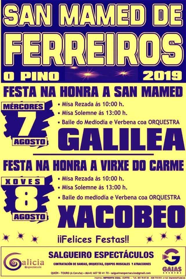 San Mamede e Virxe do Carme de Ferreiros en O Pino