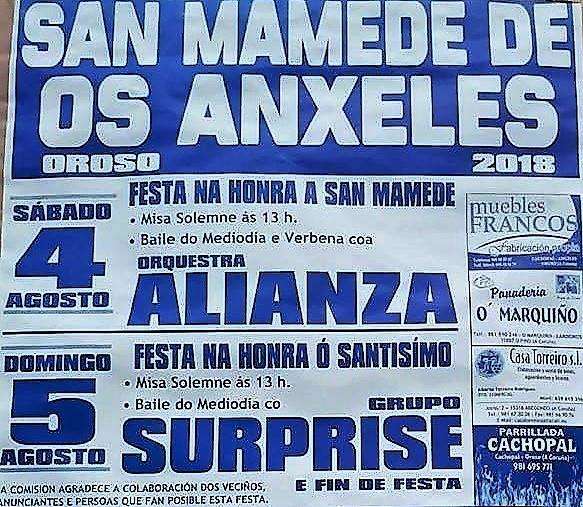 San Mamede y Santísimo Sacramento dos Ánxeles en Oroso