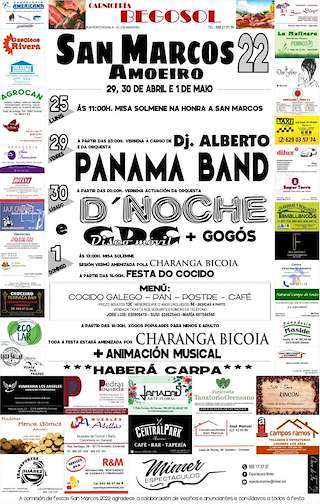 Fechas, información, programa, cartel, imágenes, mapa y ubicación de San Marcos  en  Amoeiro