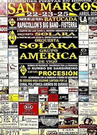 Fechas, información, programa, cartel, imágenes, mapa y ubicación de San Marcos  en  Corcubión