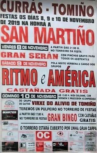 Fechas, información, programa, cartel, imágenes, mapa y ubicación de San Martiño de Currás  en  Tomiño
