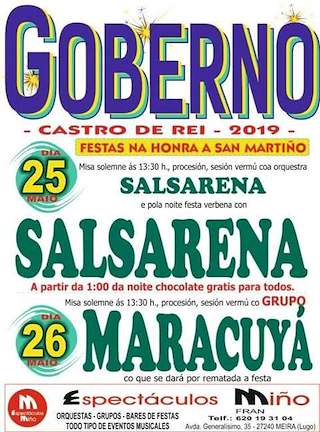 Fechas, información, programa, cartel, imágenes, mapa y ubicación de San Martiño de Goberno  en  Castro de Rei