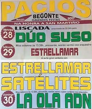 Fechas, información, programa, cartel, imágenes, mapa y ubicación de San Martiño de Pacios   en  Begonte