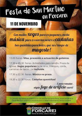 Fechas, información, programa, cartel, imágenes, mapa y ubicación de San Martiño  en  Forcarei