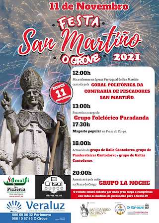 Fechas, información, programa, cartel, imágenes, mapa y ubicación de San Martiño  en  O Grove