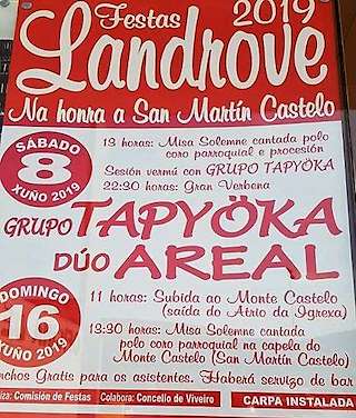 Fechas, información, programa, cartel, imágenes, mapa y ubicación de San Martín Castelo de Landrove  en  Viveiro