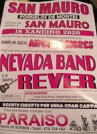 Fechas, información, programa, cartel, imágenes, mapa y ubicación de San Mauro  en  Fornelos de Montes