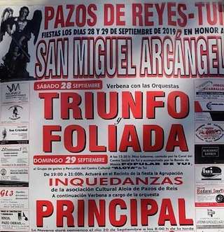 Fechas, información, programa, cartel, imágenes, mapa y ubicación de San Miguel Arcángel de Pazos de Reis  en  Tui